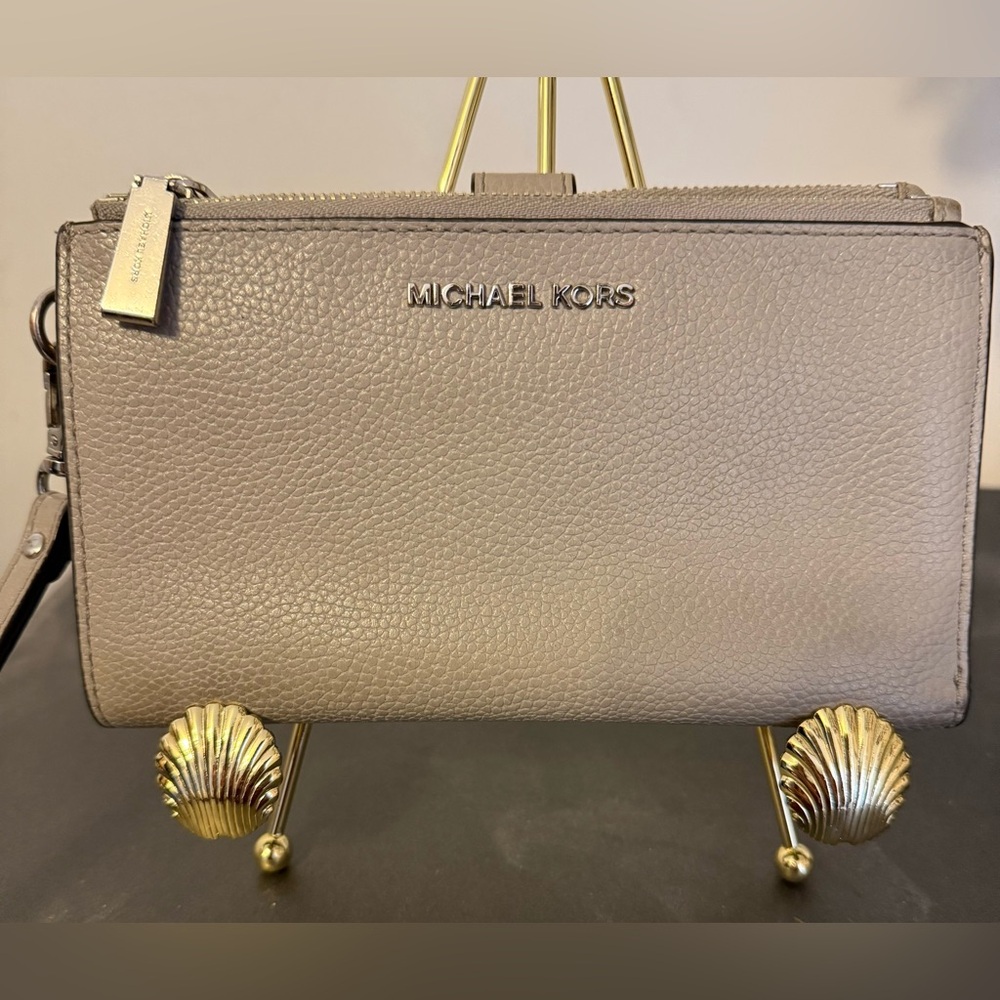 Michael Kors Gray Clutch Wristlet